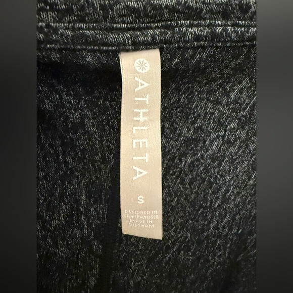 Athleta Charcoal Long Sleeve Hooded Cardigan - Picture 4 of 7